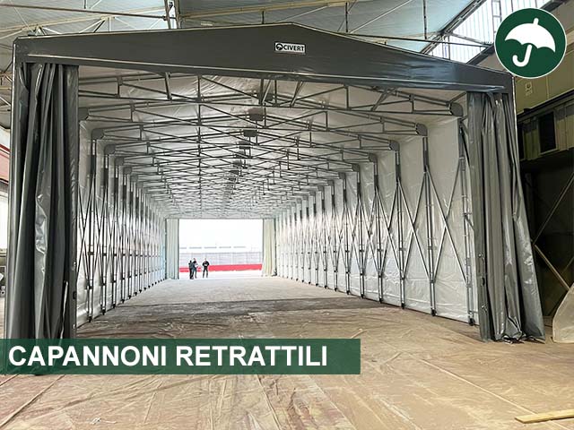 Capannoni retrattili Civert